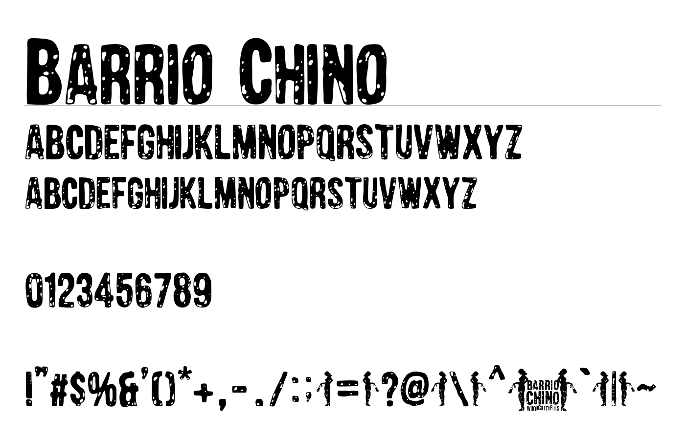 Barrio Chino Font preview