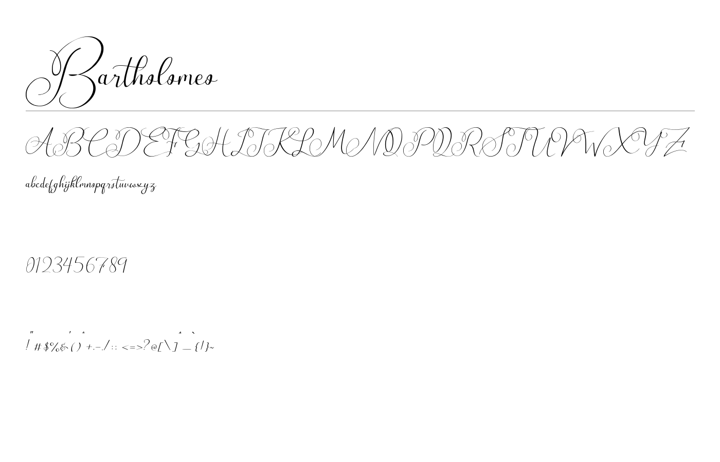 Bartholomeo Font preview