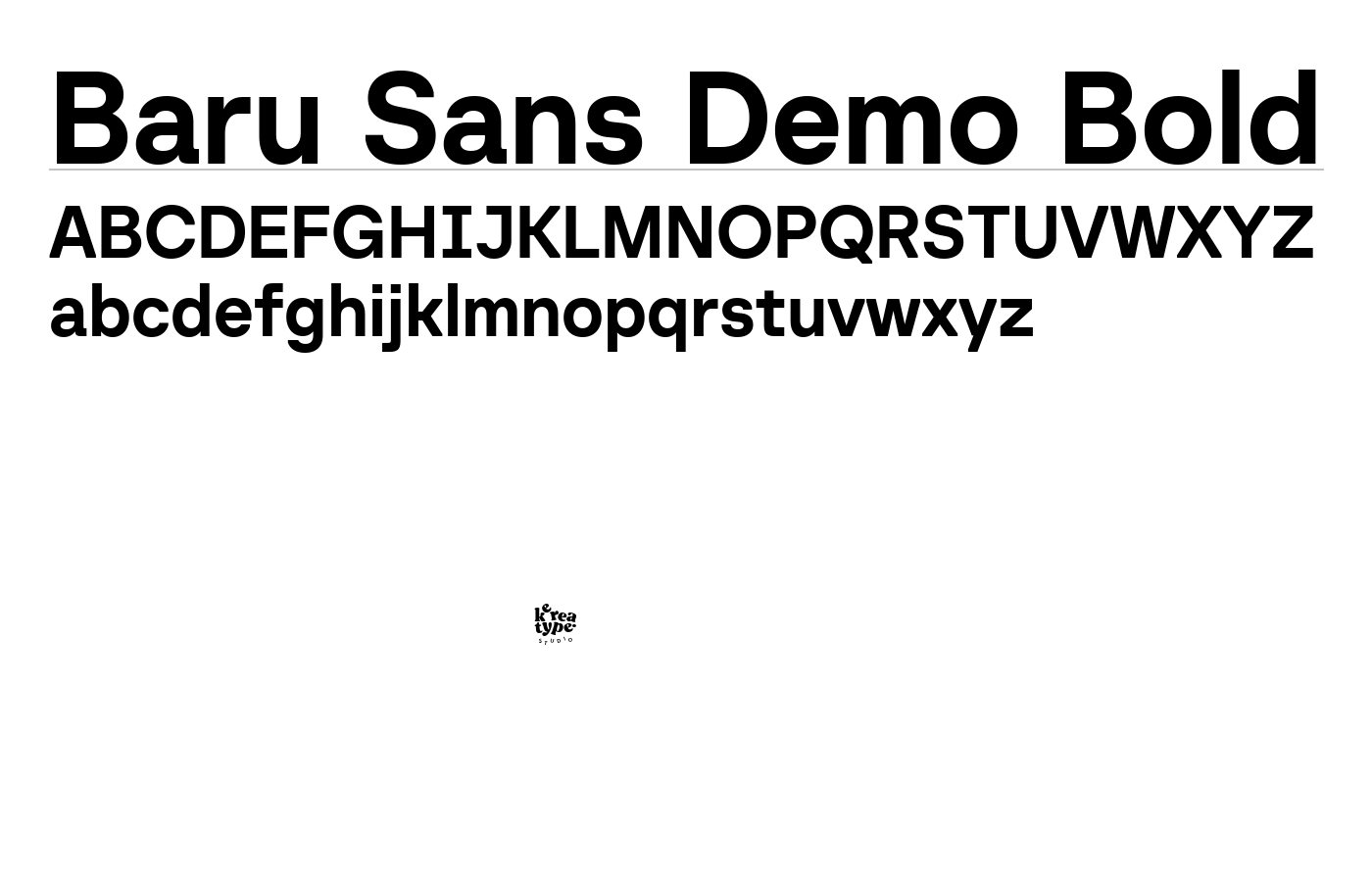 Baru Sans Demo Font preview