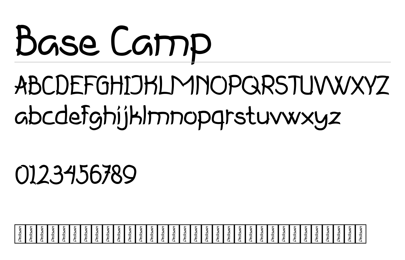 Base Camp Font preview