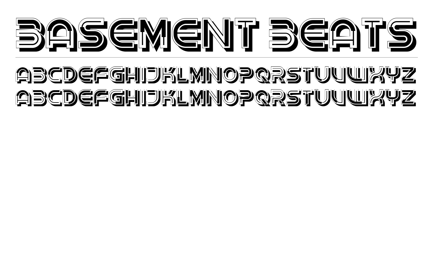 Basement Beats Font preview