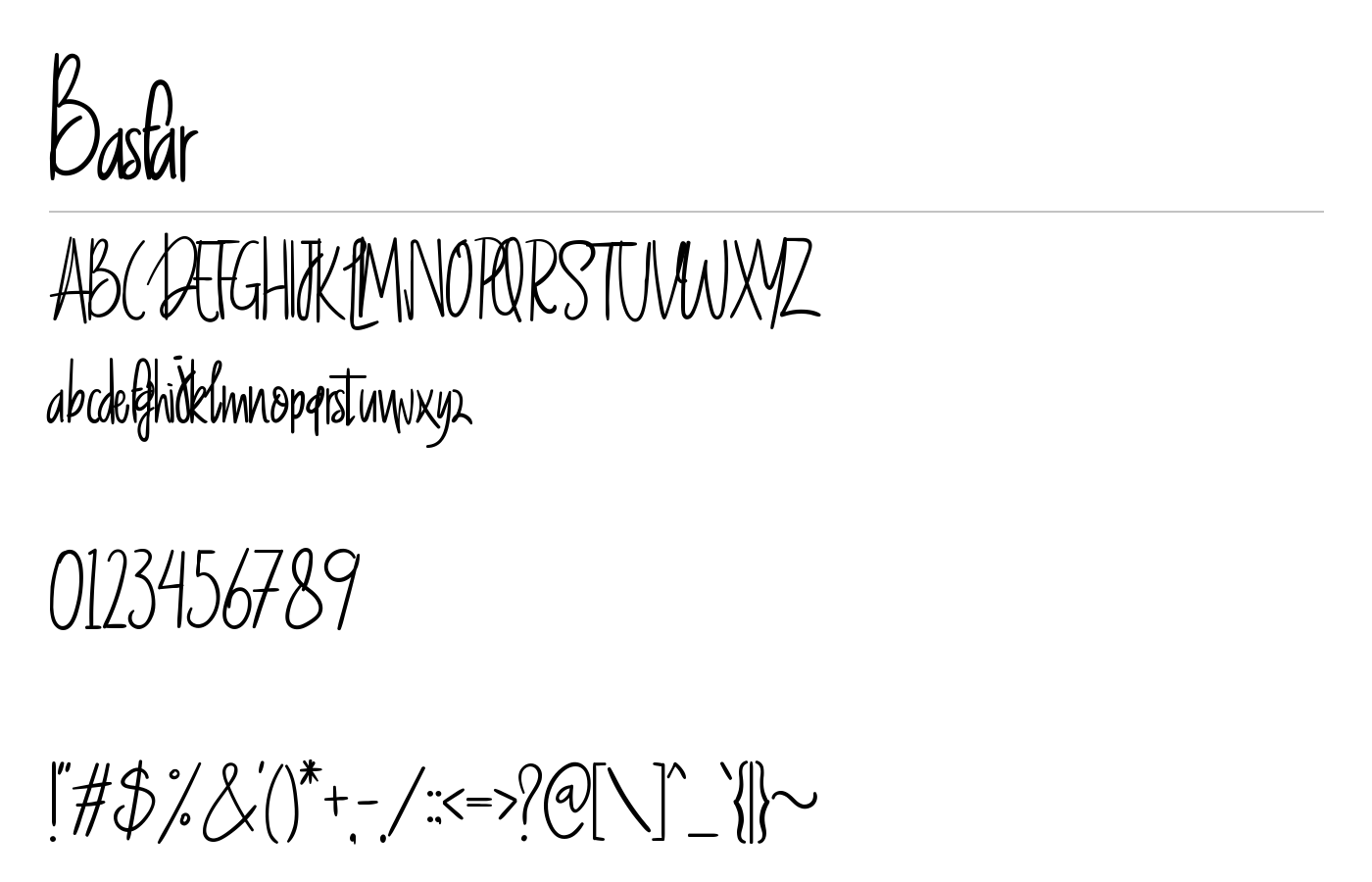 Basfar Font preview