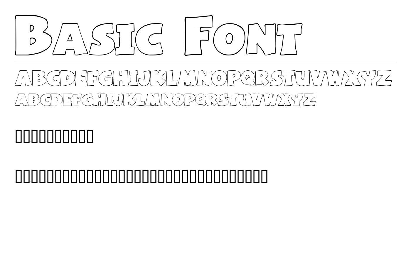 Basic Font preview
