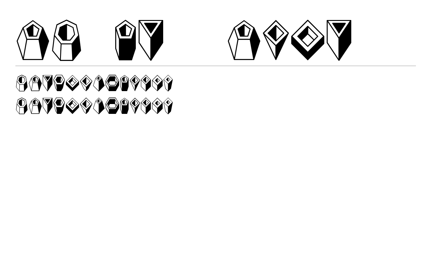 Basic Objects Font preview