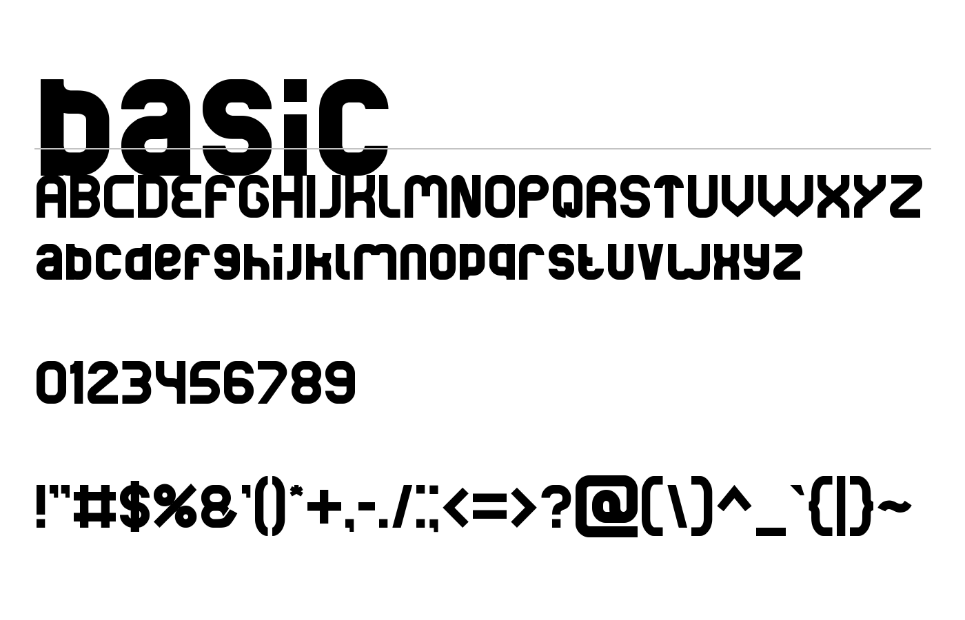 basic Font preview
