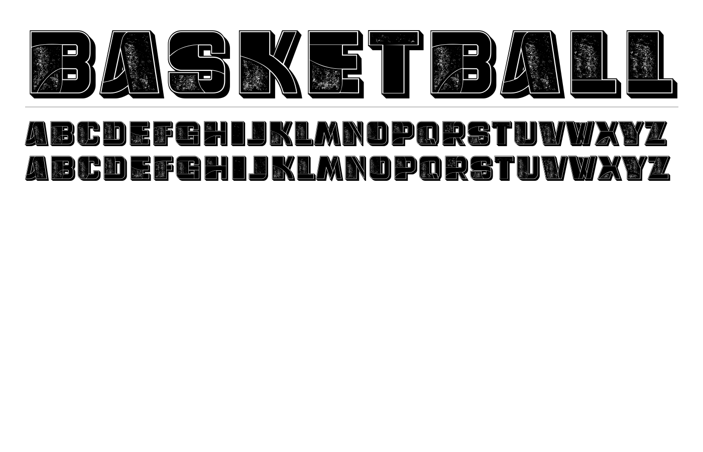 Basketball Font preview