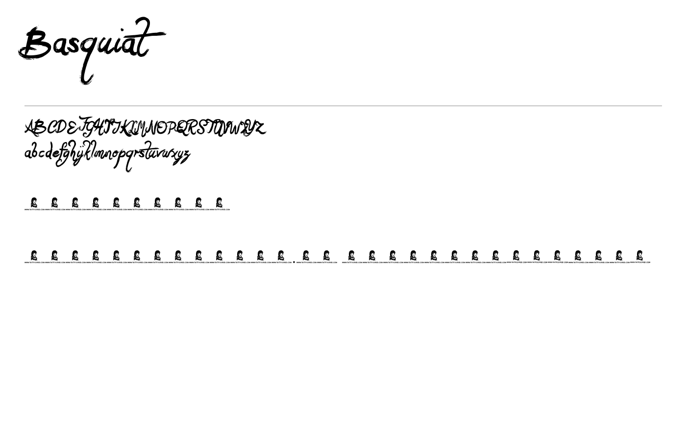 Basquiat Font preview