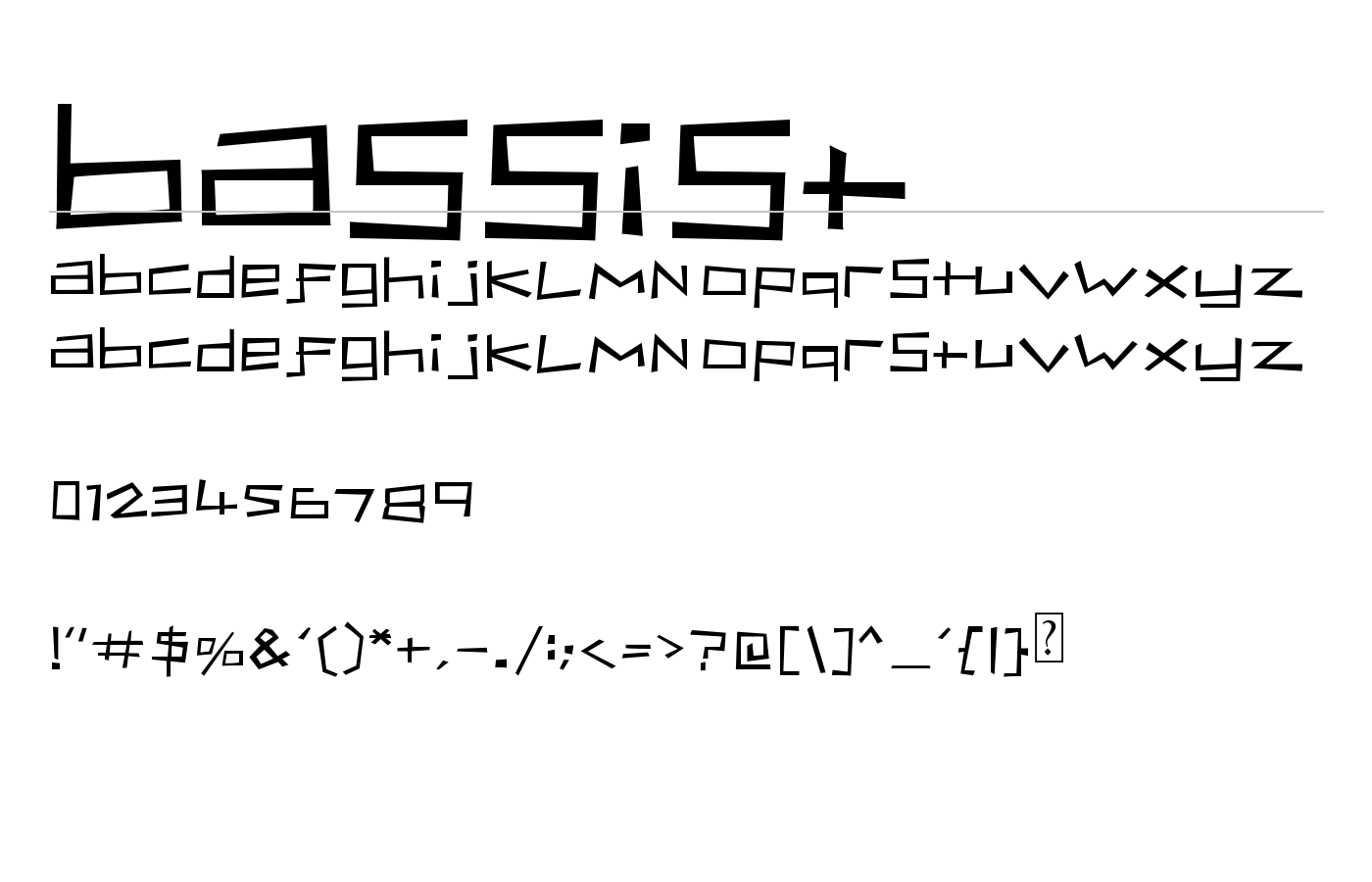 Bassist Font preview