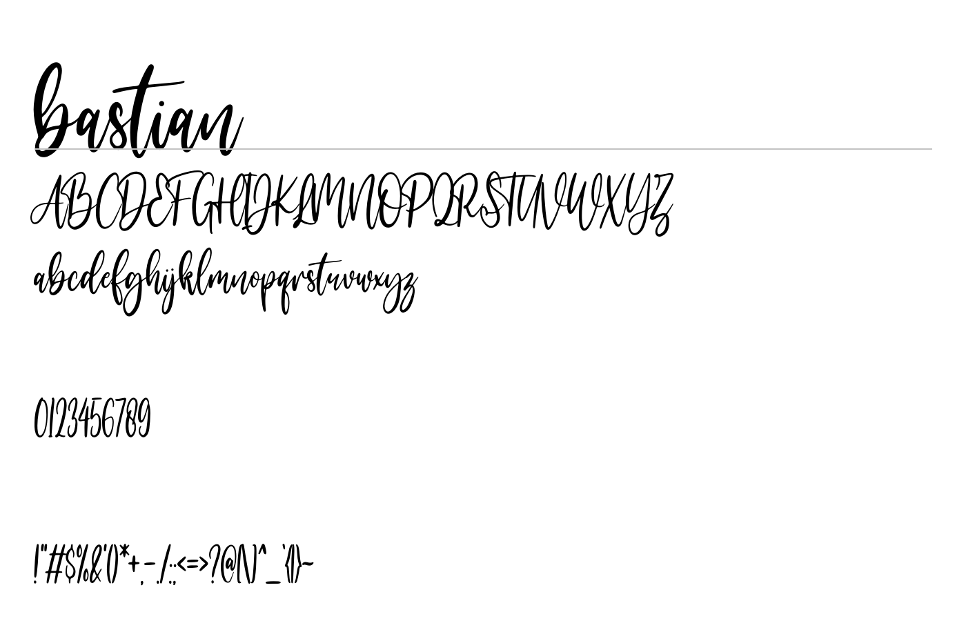 bastian Font preview