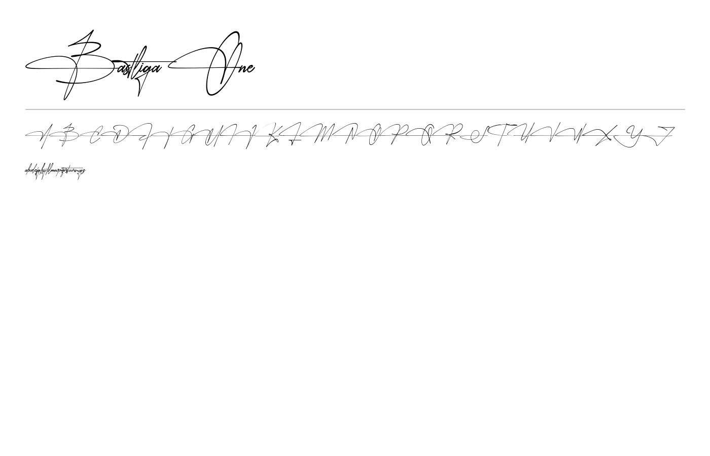 Bastliga One Font preview