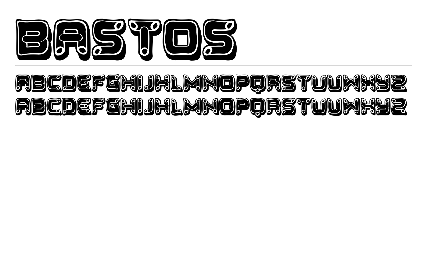 Bastos Font preview