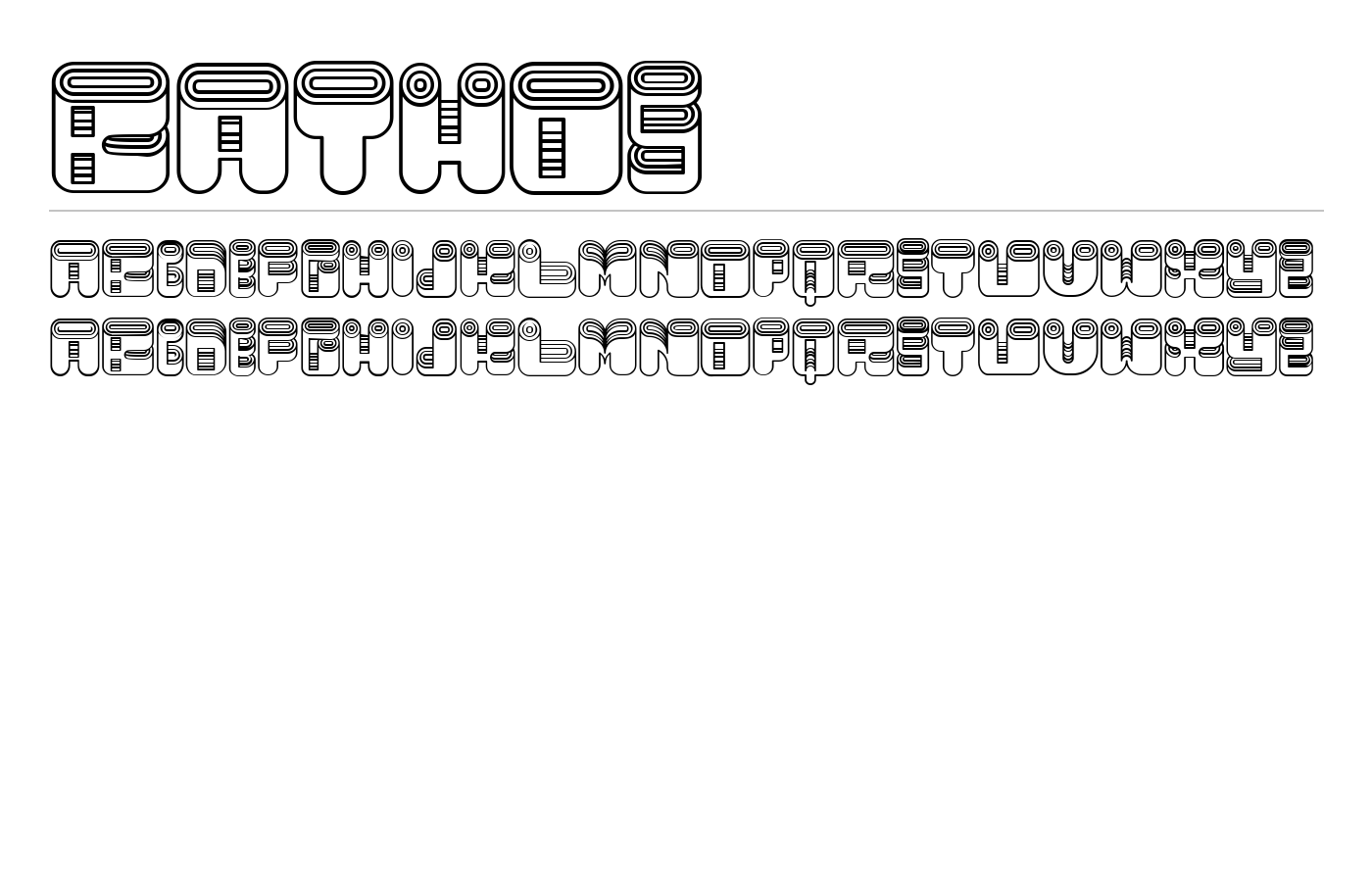 Bathos Font preview