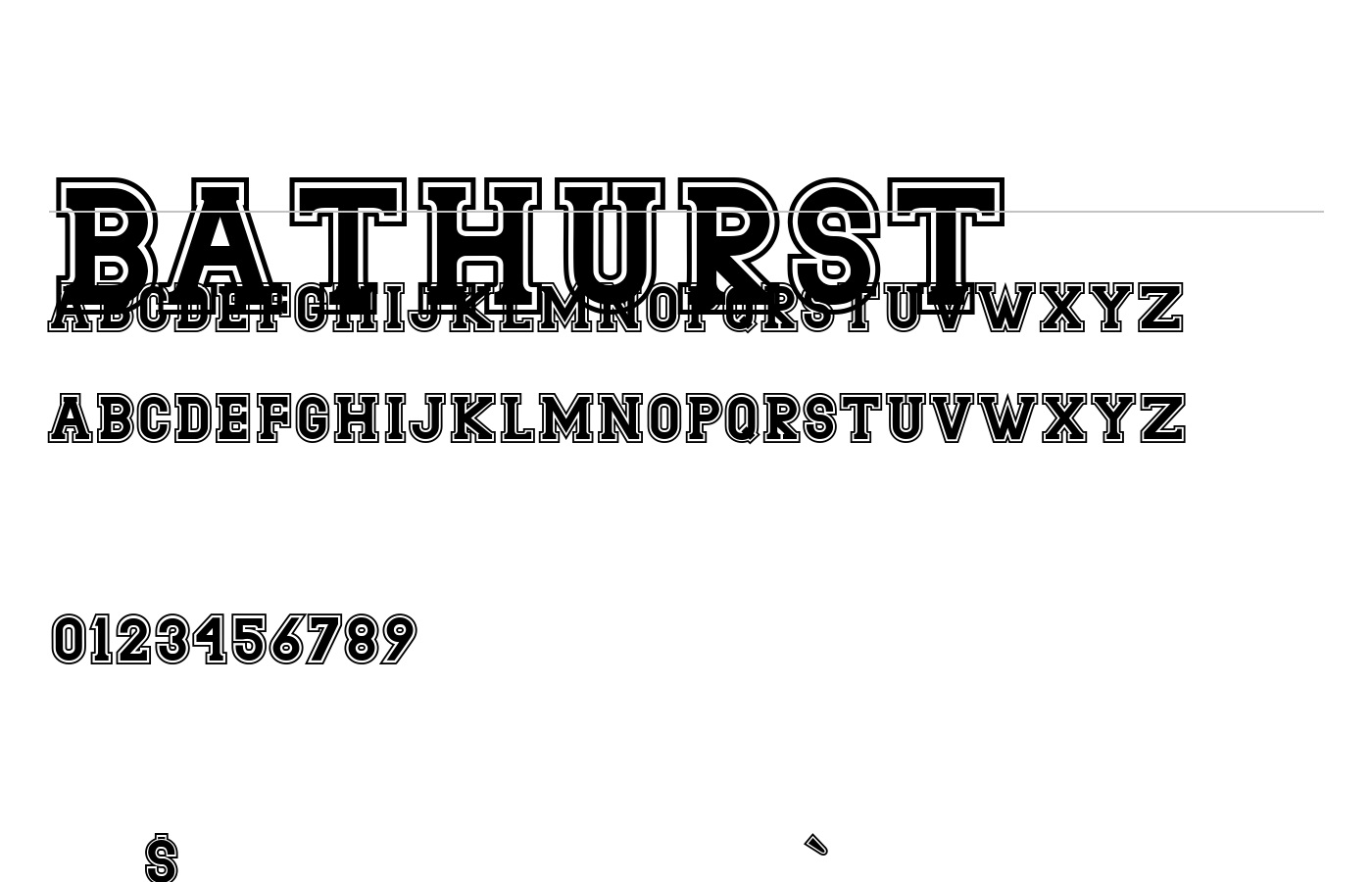 Bathurst Font preview