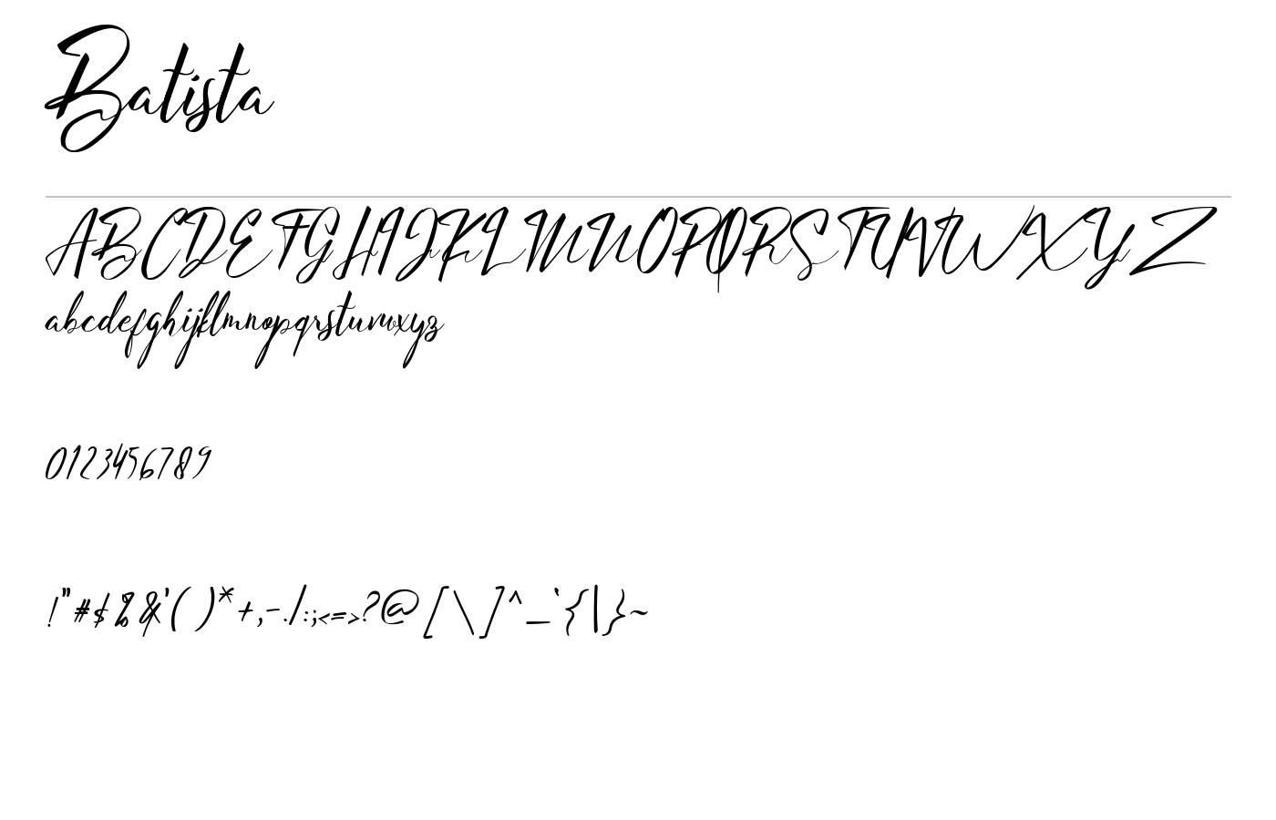 Batista Font preview