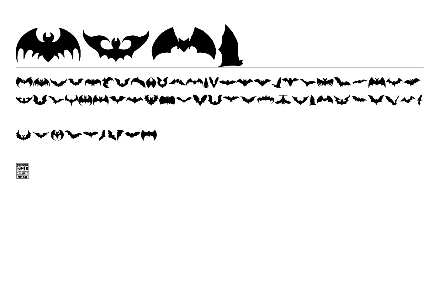 Bats Font preview