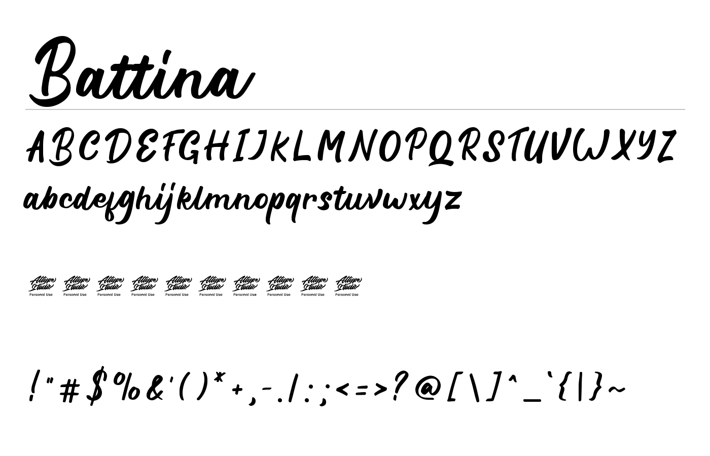 Battina Font preview