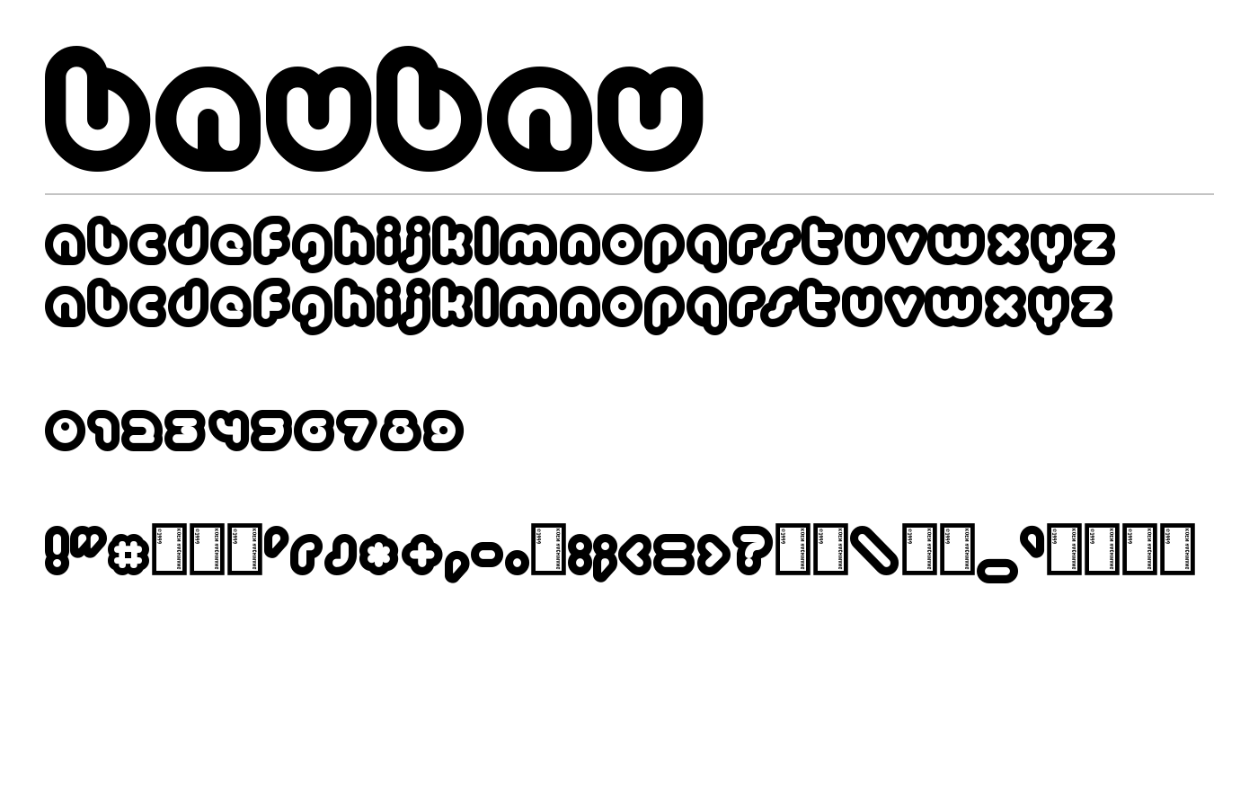 Baubau Font preview