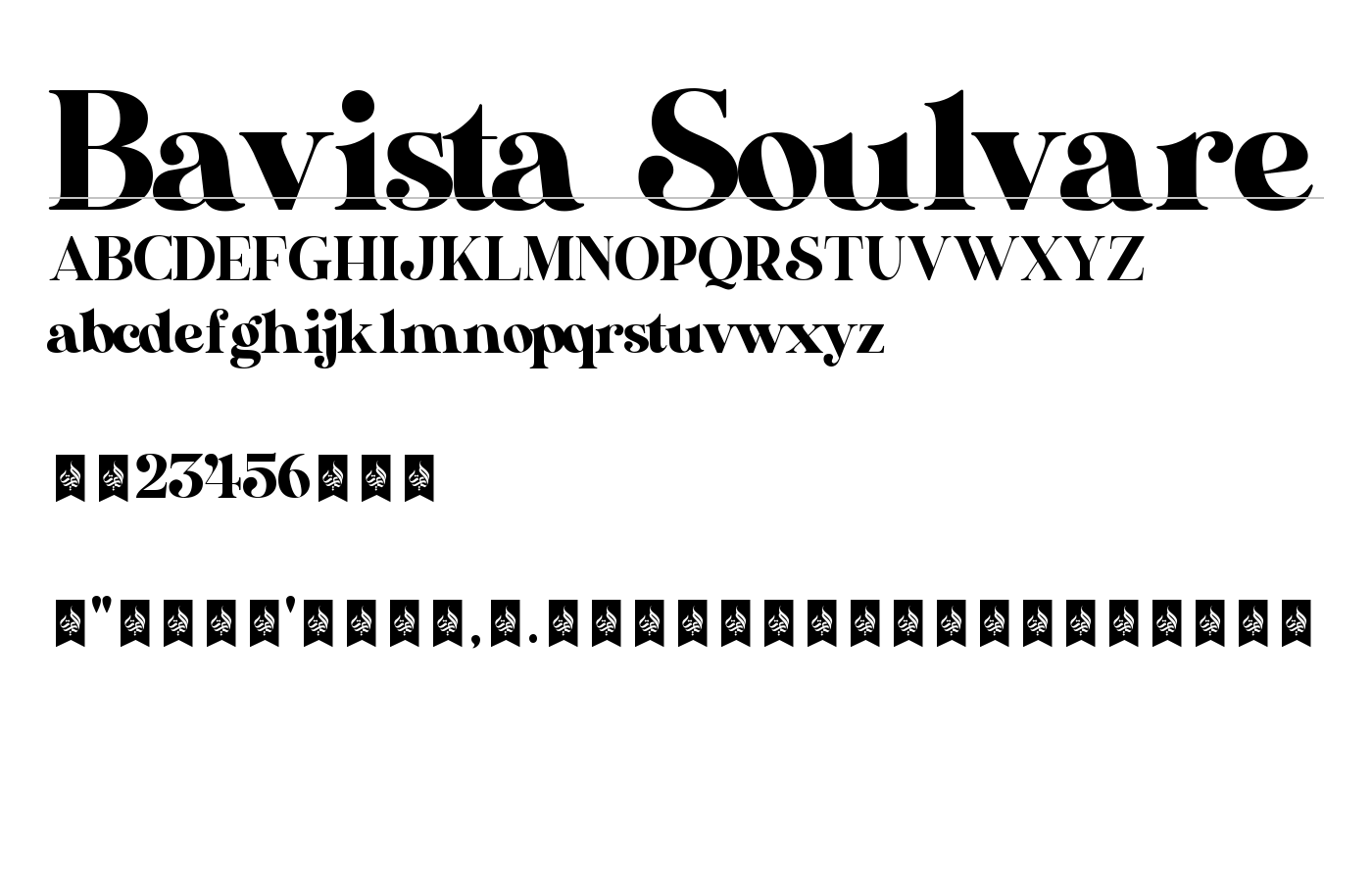 Bavista Soulvare Font preview