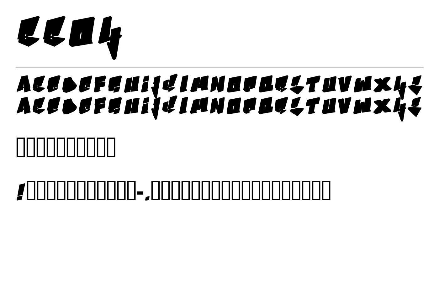 Bboy Font preview