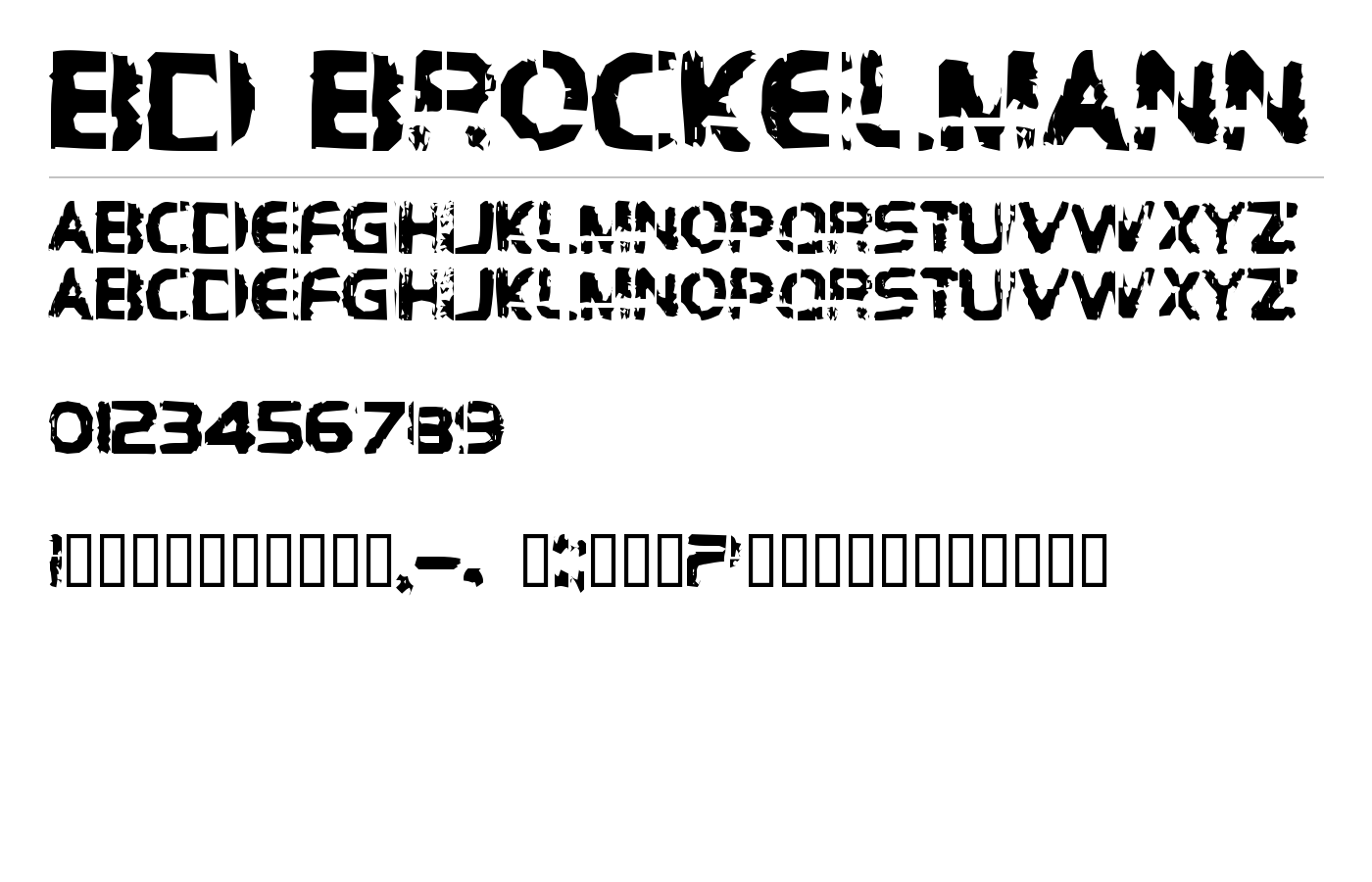 BD Brockelmann Font preview