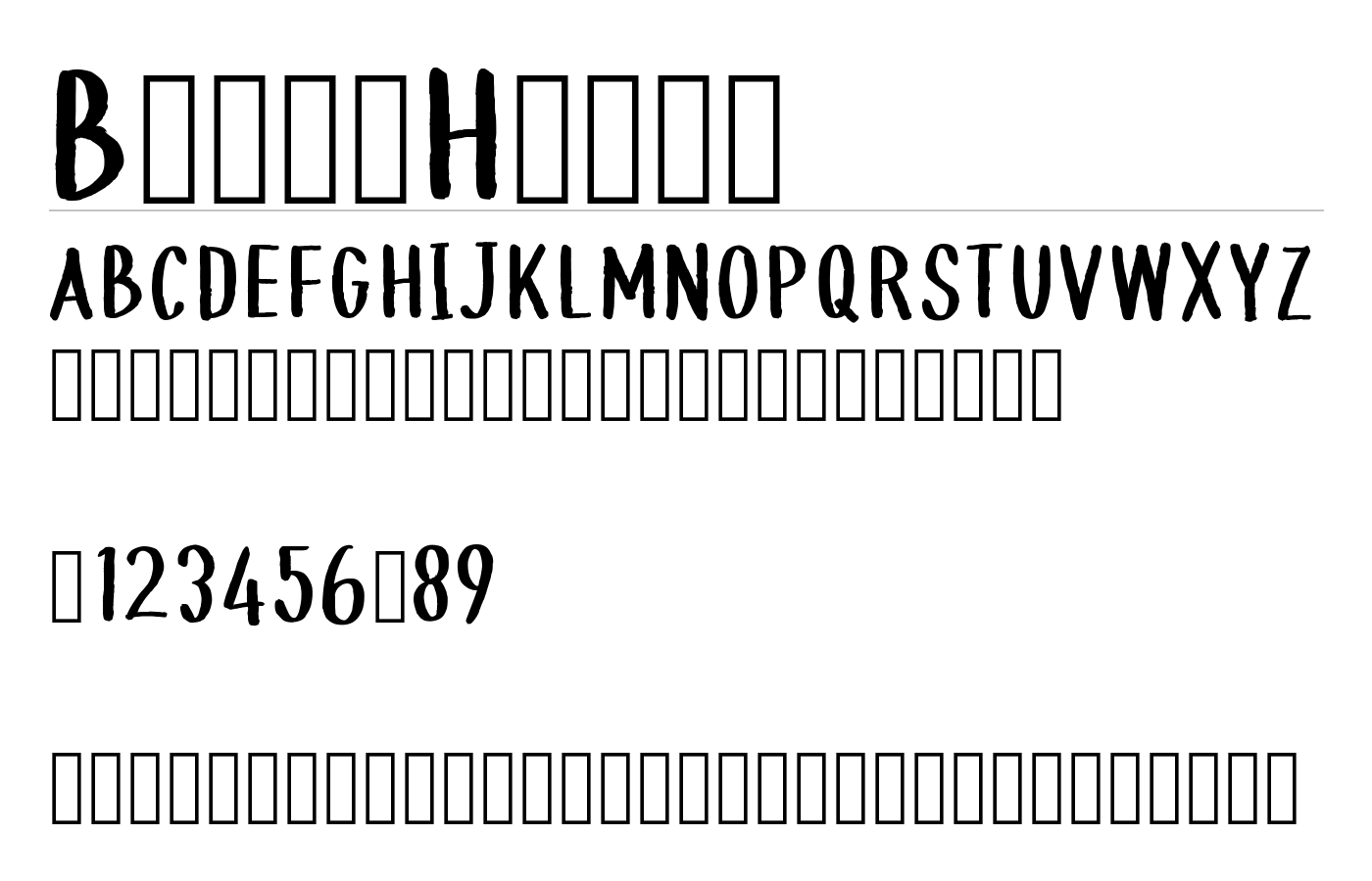 BeachHouse Font preview