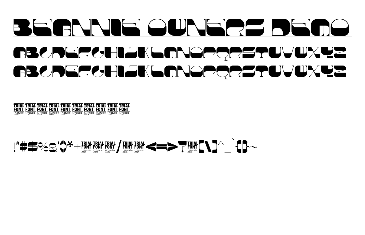 Beannie Owners Demo Font preview