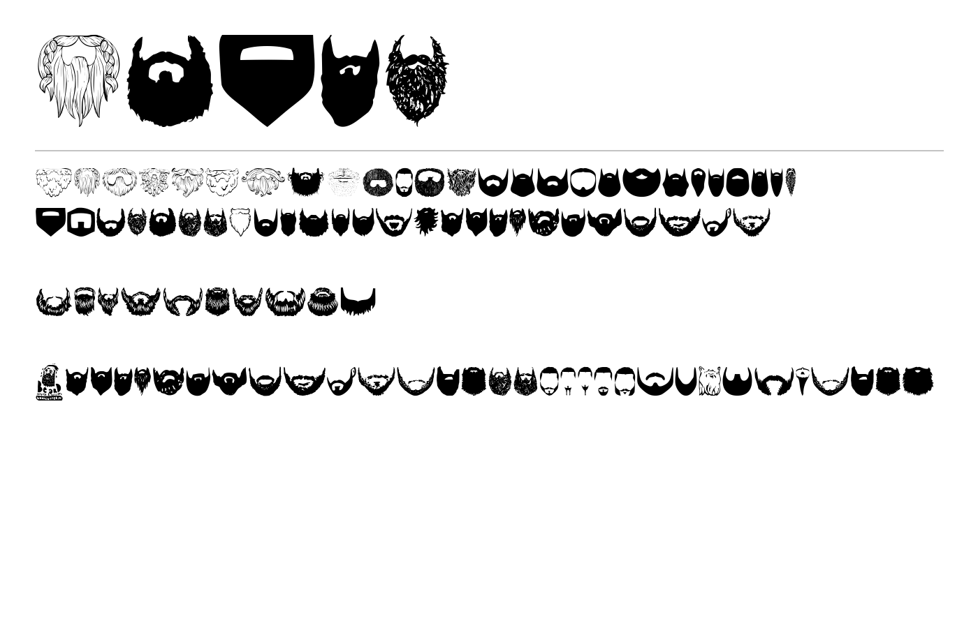 Beard Font preview