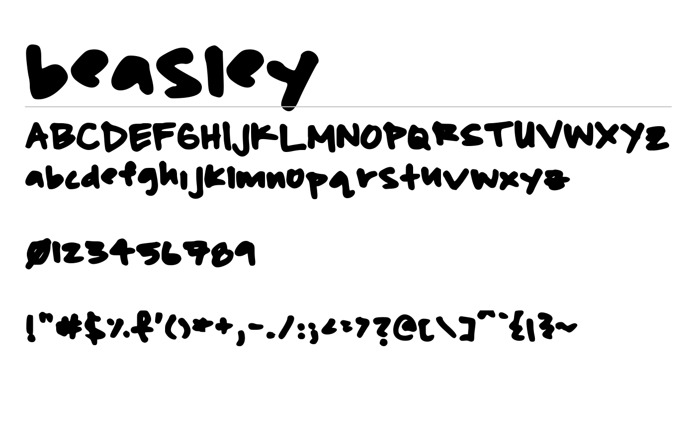beasley Font preview