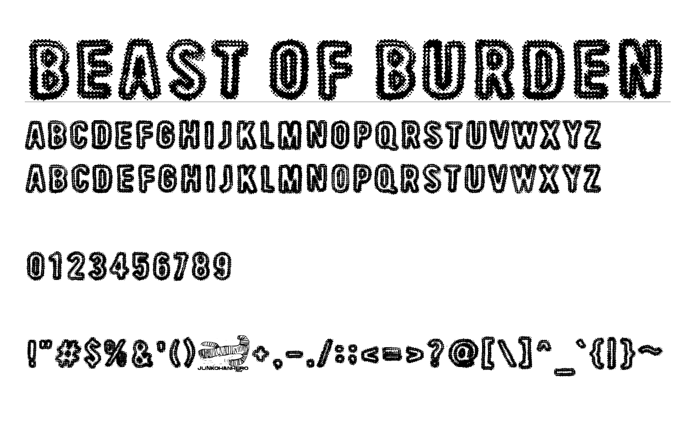 Beast Of Burden Font preview