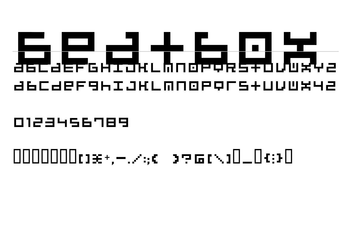 Beatbox Font preview