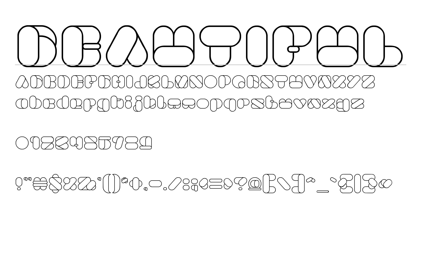 BEAUTIFUL Font preview