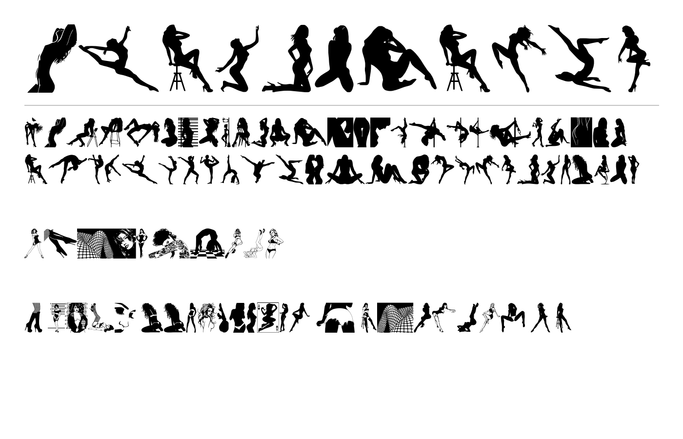 BeautyMarks Font preview