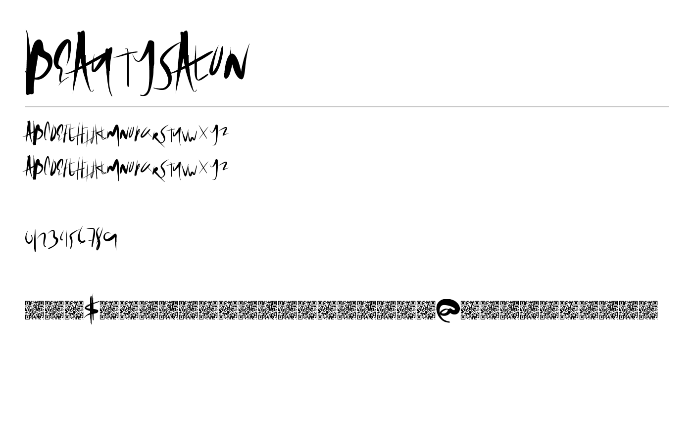 BeautySalon Font preview