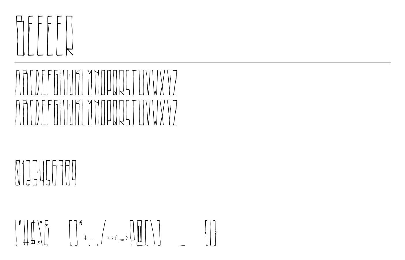 Beeeer Font preview