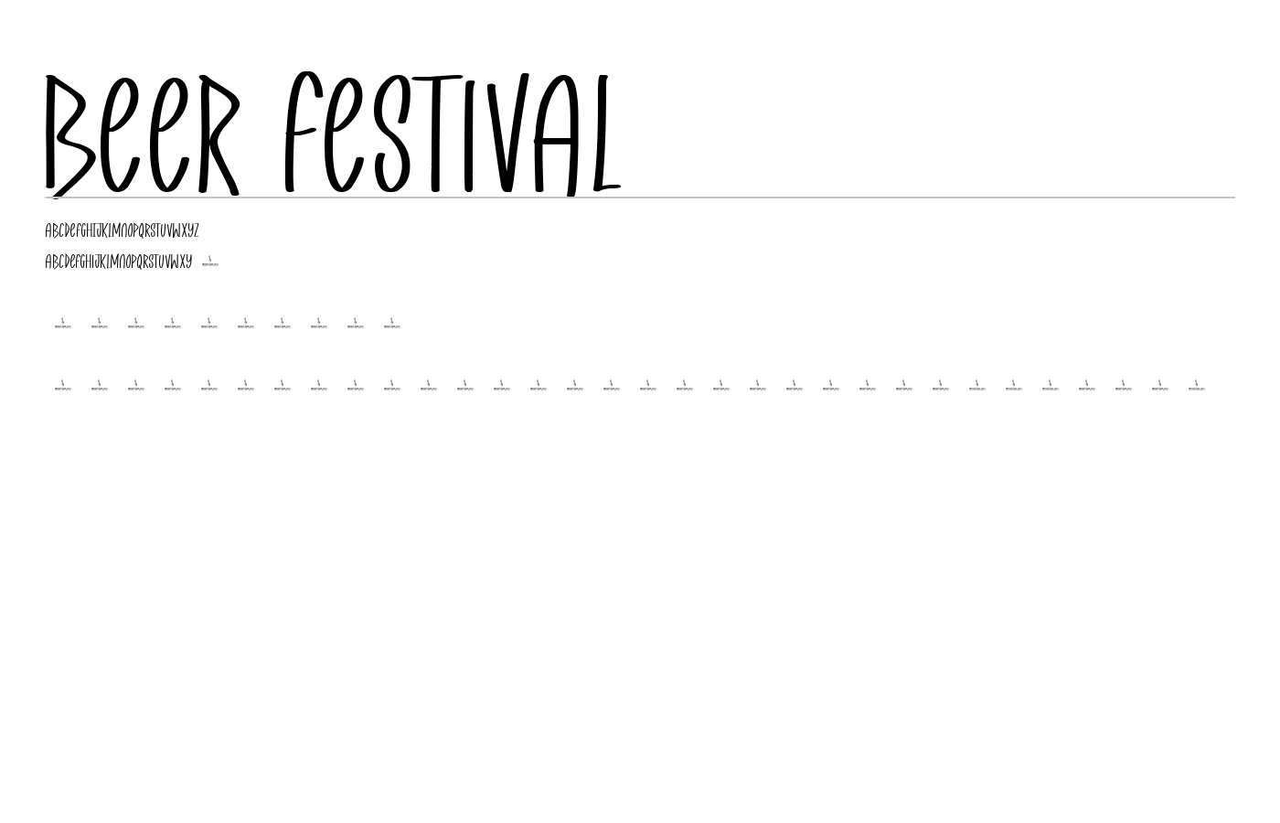 Beer Festival Font preview