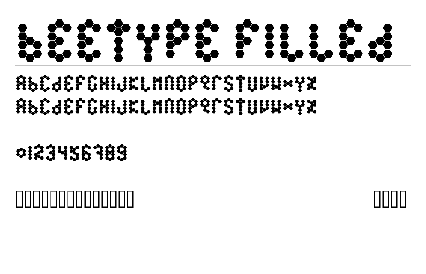 Beetype Font preview