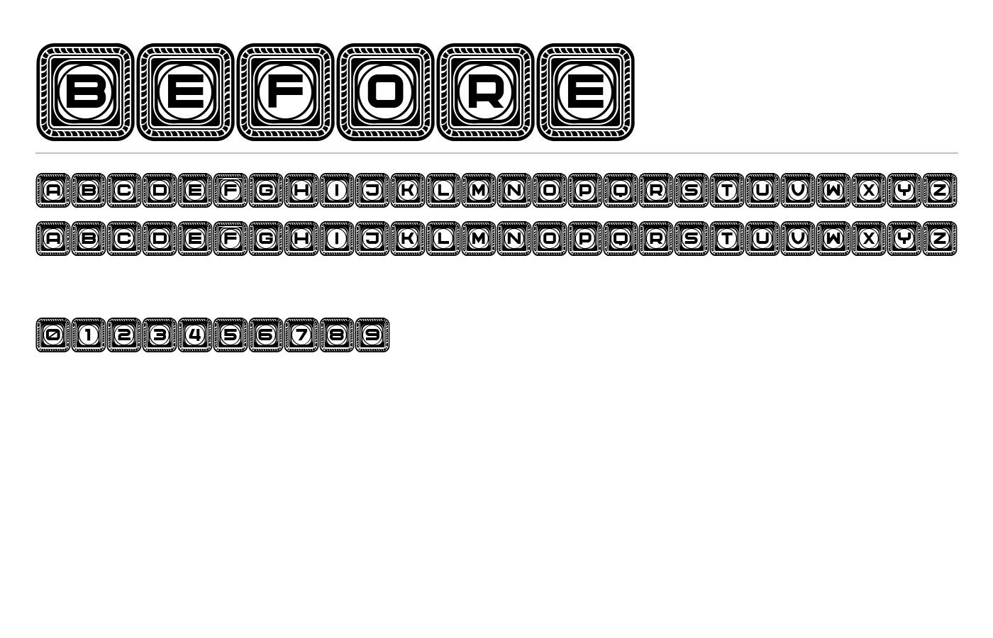 Before Font preview