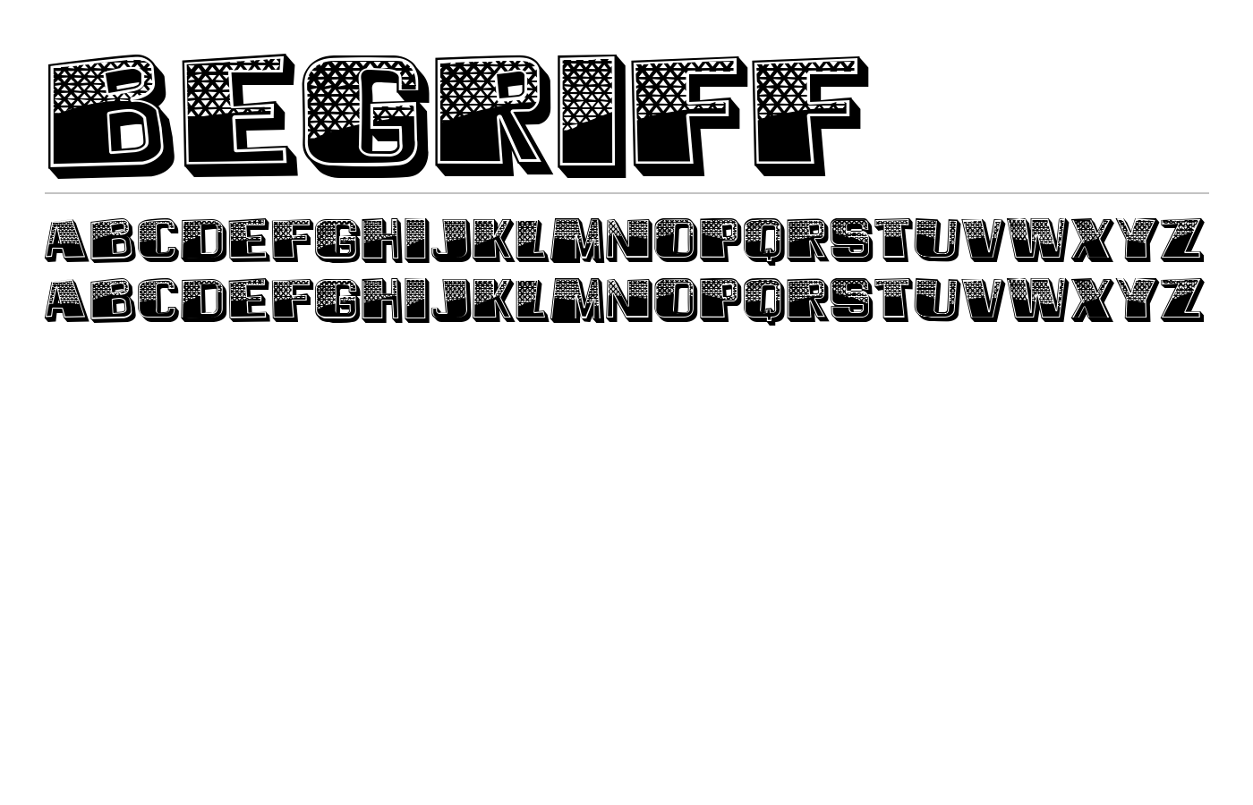 Begriff Font preview