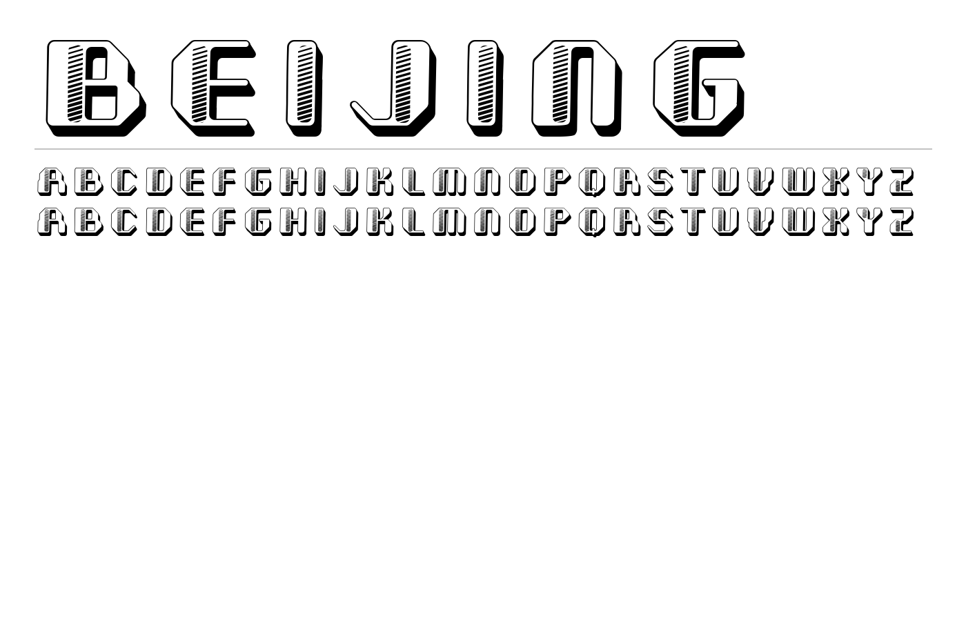 Beijing Font preview