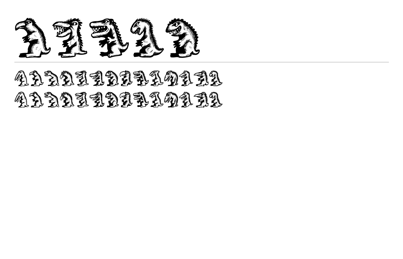 Being Font preview