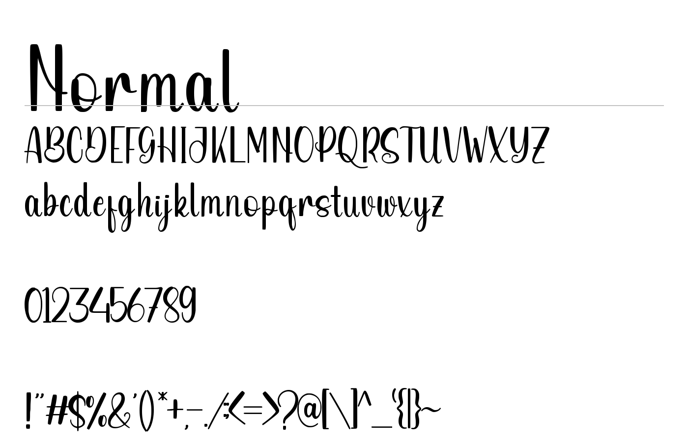 BeingNiceDemo Font preview