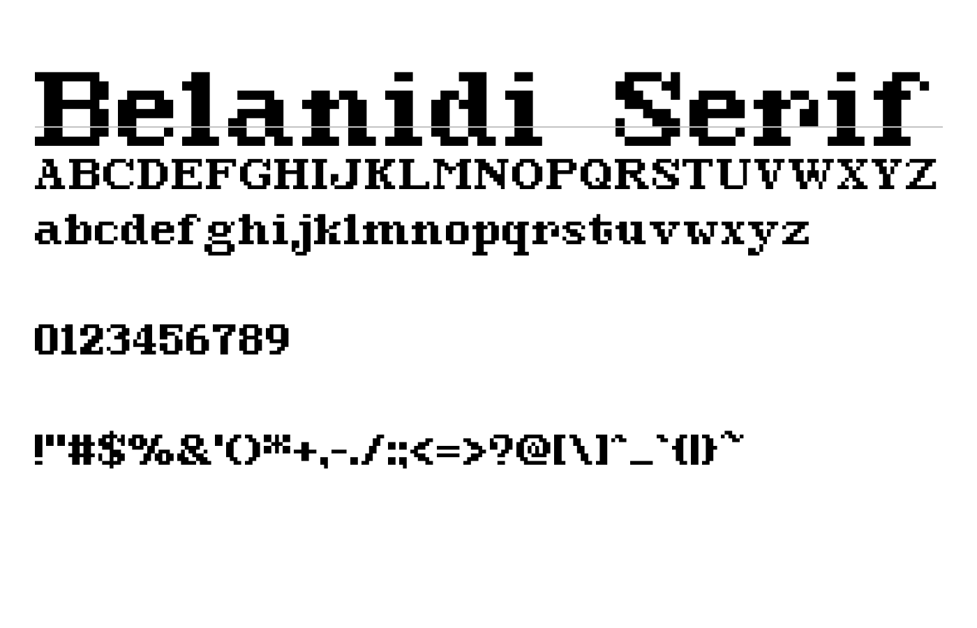 Belanidi Serif Font preview
