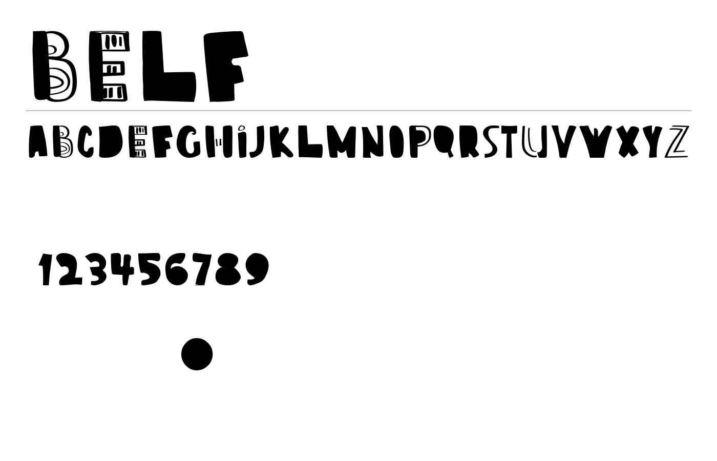 BELF Font preview