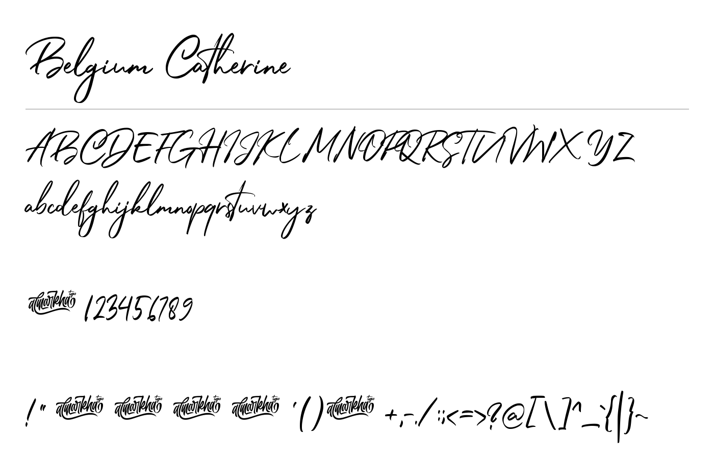 Belgium Catherine Font preview