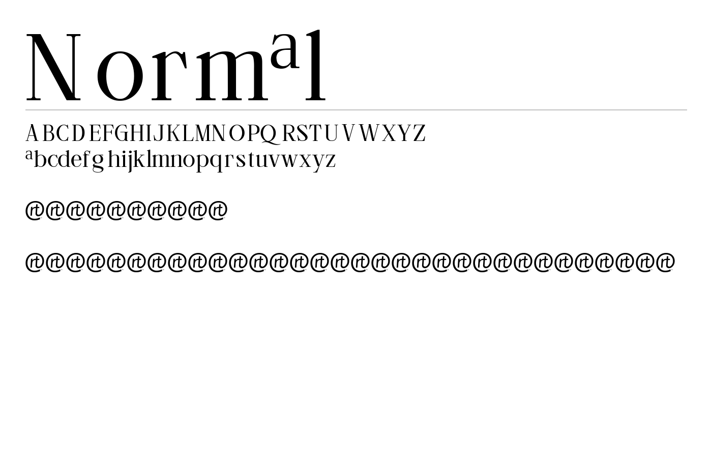 Beliber Font preview
