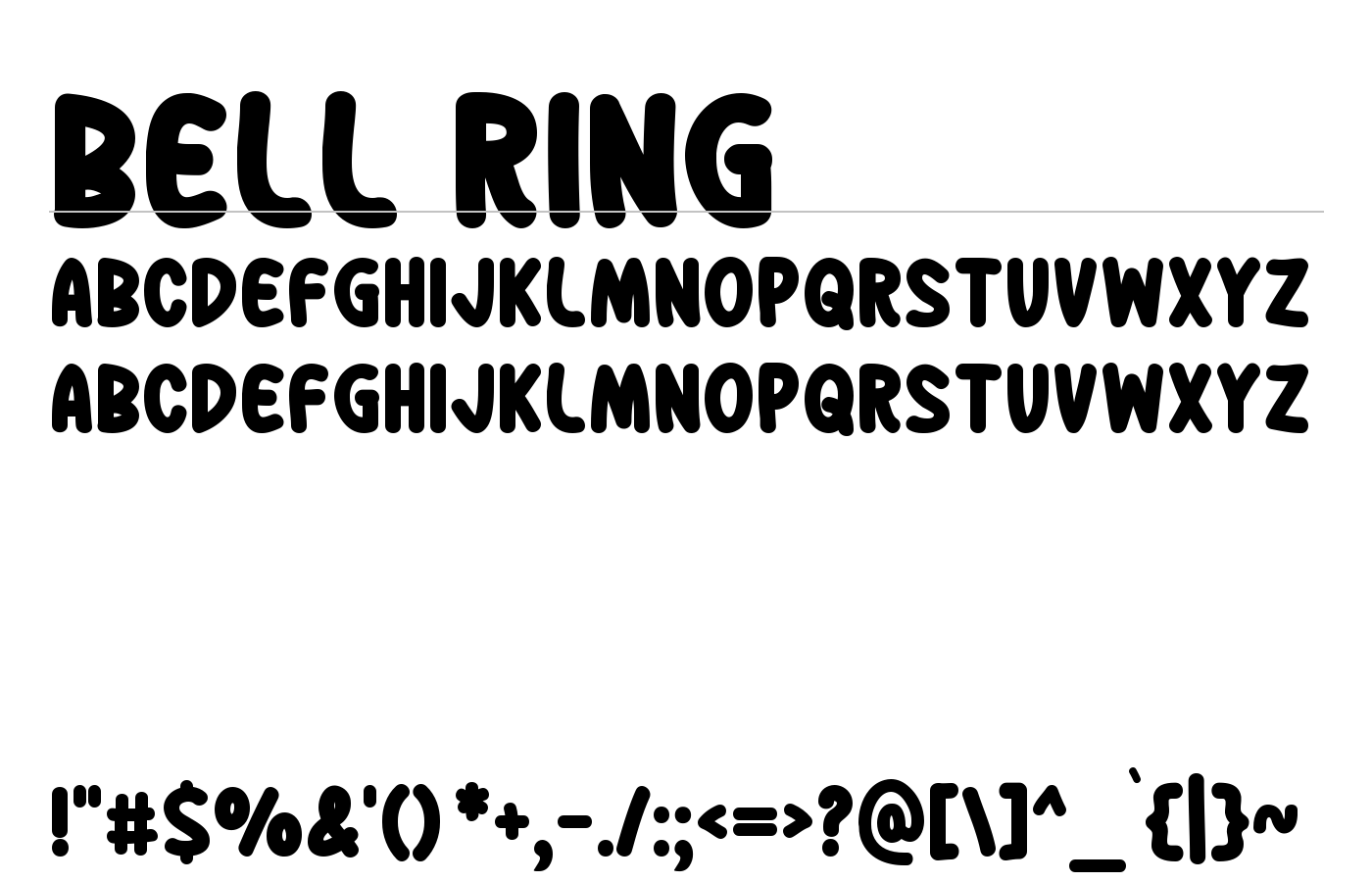 Bell Ring Font preview
