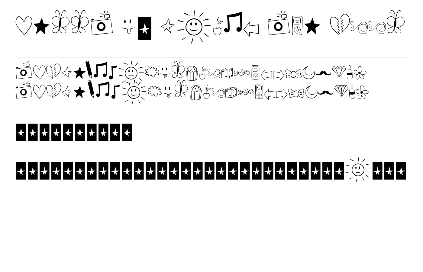 Bella K. Dings Are Cool Font preview