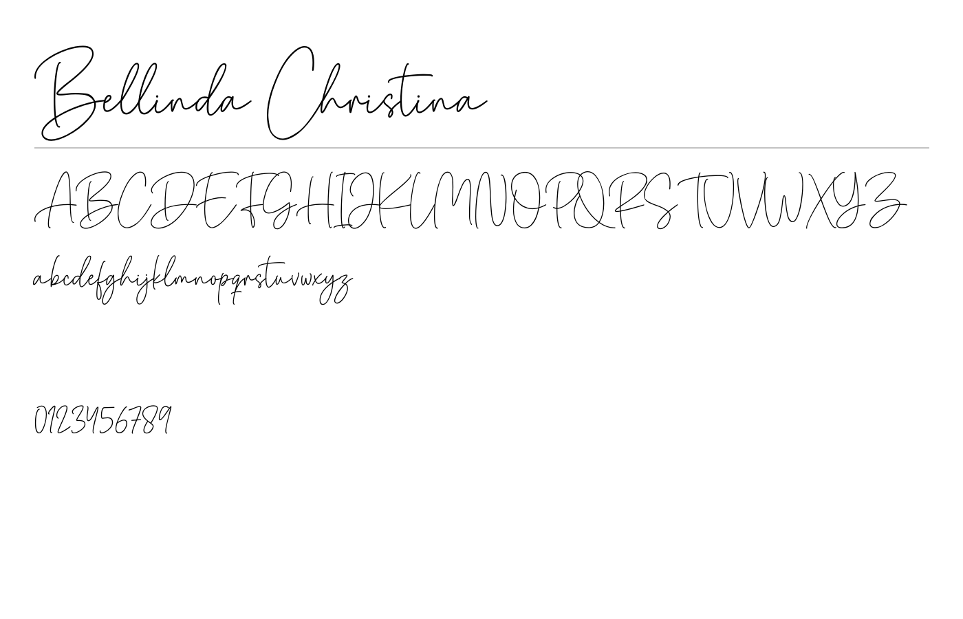 Bellinda Christina Font preview