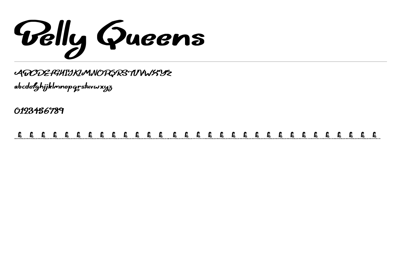 Belly Queens Font preview