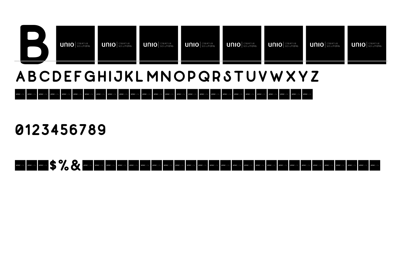 Belvedere Font preview
